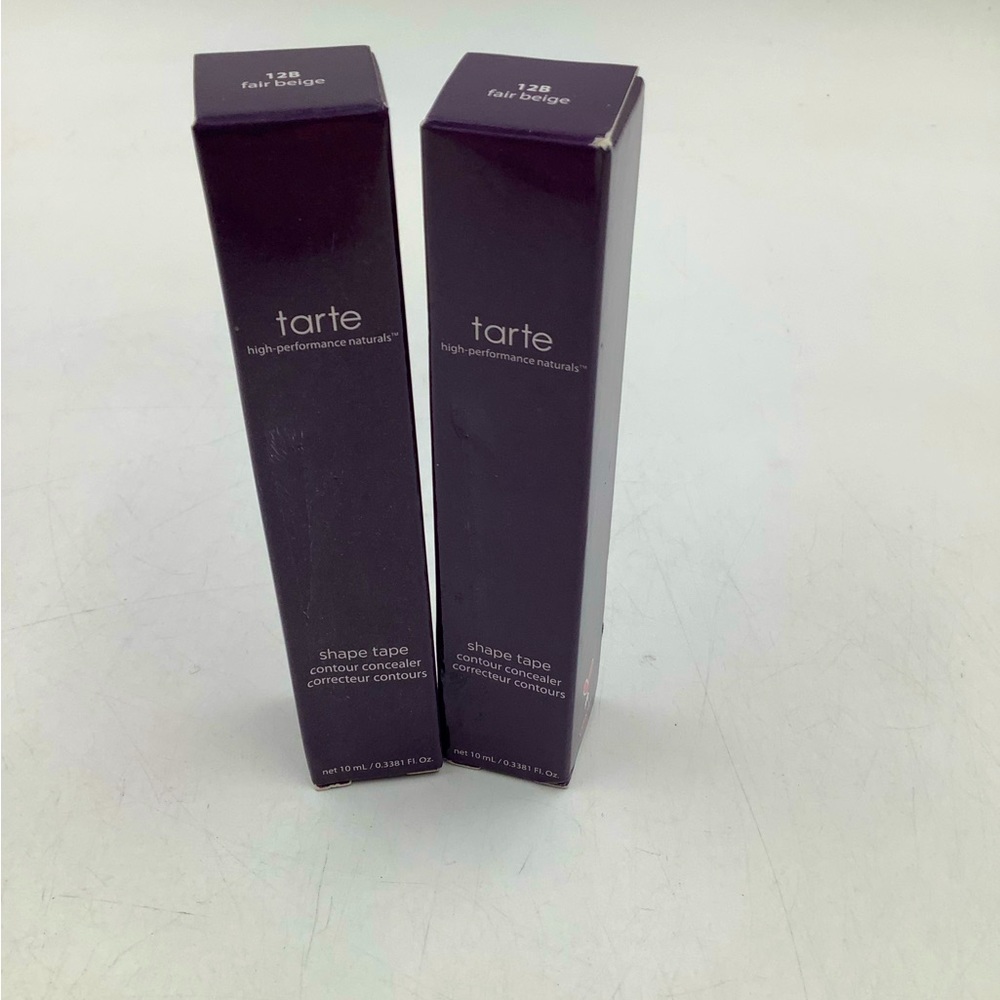 TWO PACK Tarte Shape Tape 12B FAIR BEIGE-NEW